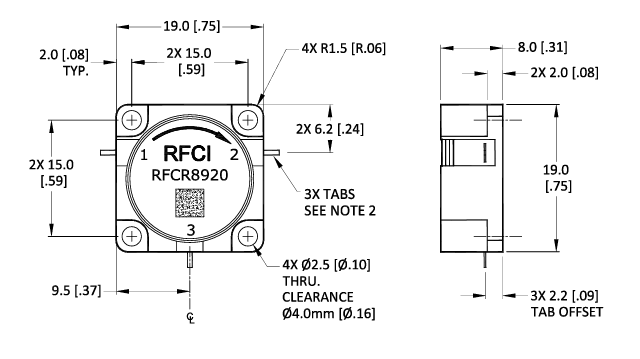 RFCR8920 RFCI環行器5GHz至10GHz